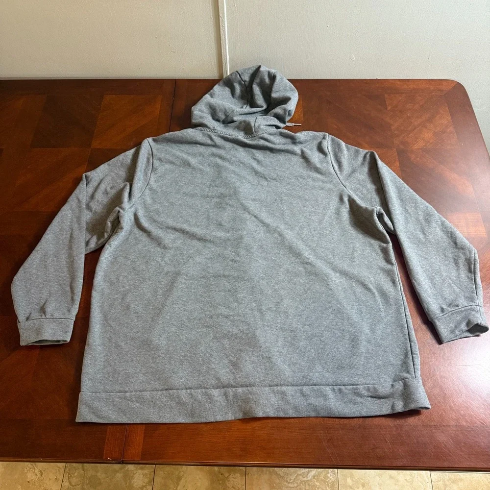 Nike Dri-Fit Full Zip Hoodie XXL‎ Standard Fit Gray Swoosh Sweatshirt